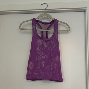 Lululemon workout top size 6 purple